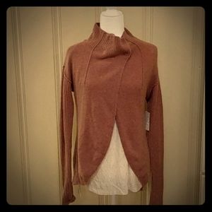 Free People NWT Cascade Cardigan, Mauve XS